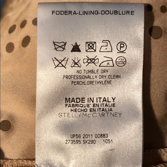 NWT Stella McCartney beige top with pink crystals - Picture 6 of 8